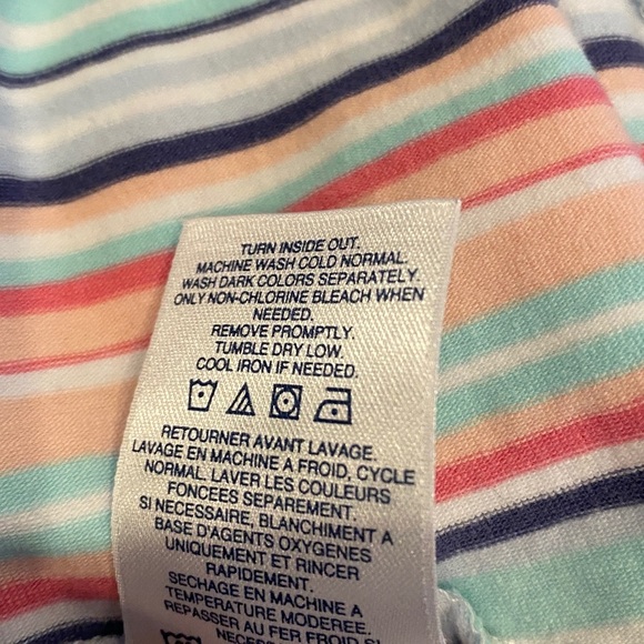 Lands' End Multicolor Striped Midi Dress. Sleeveless. Size S. Pockets. Comfy! - Picture 13 of 14